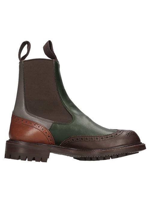 Stivaletti Beatles in pelle e tessuto TRICKER'S | 2754 VBS SILVIAMARRONE-VERDE